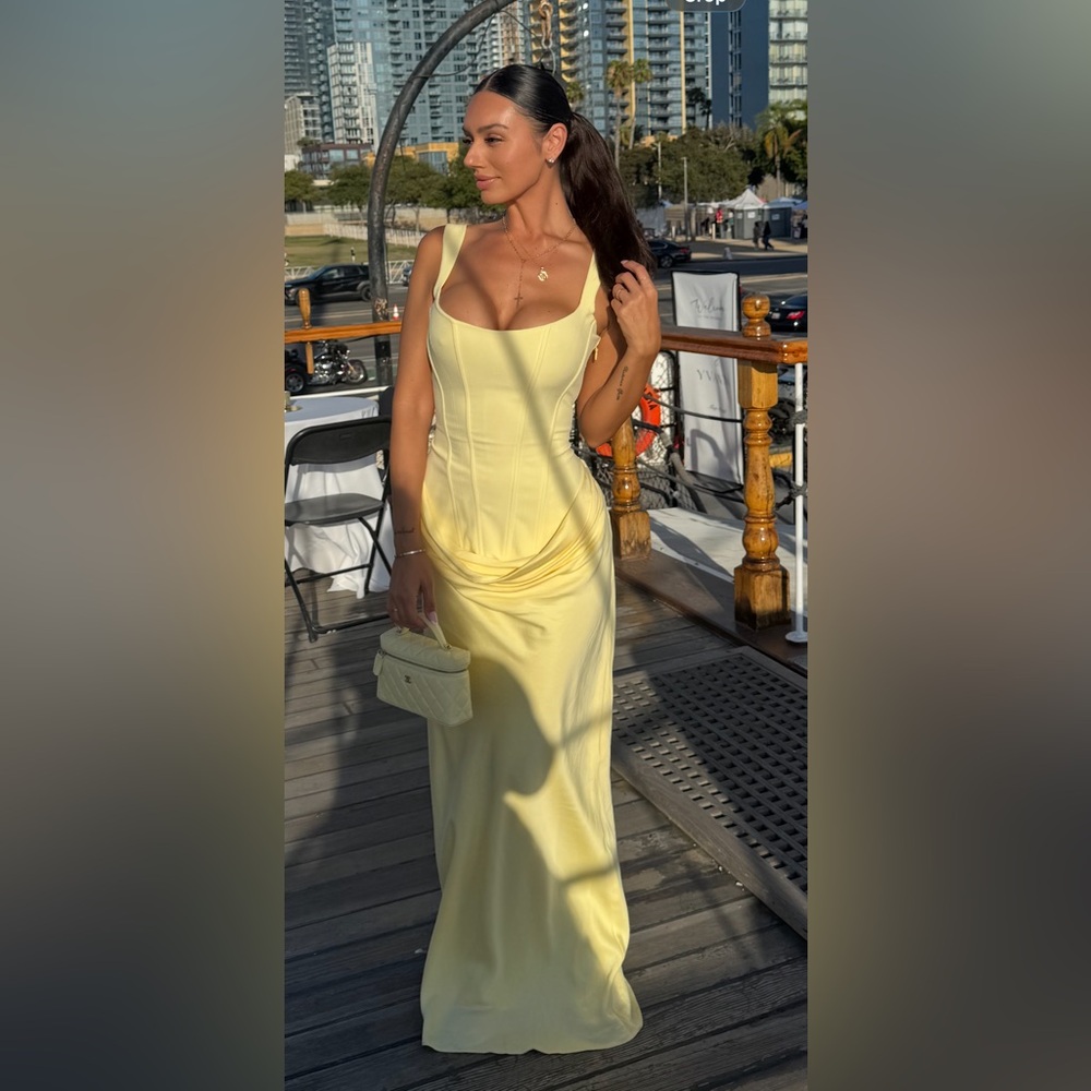 Cornelia Maxi Dress - Lemon